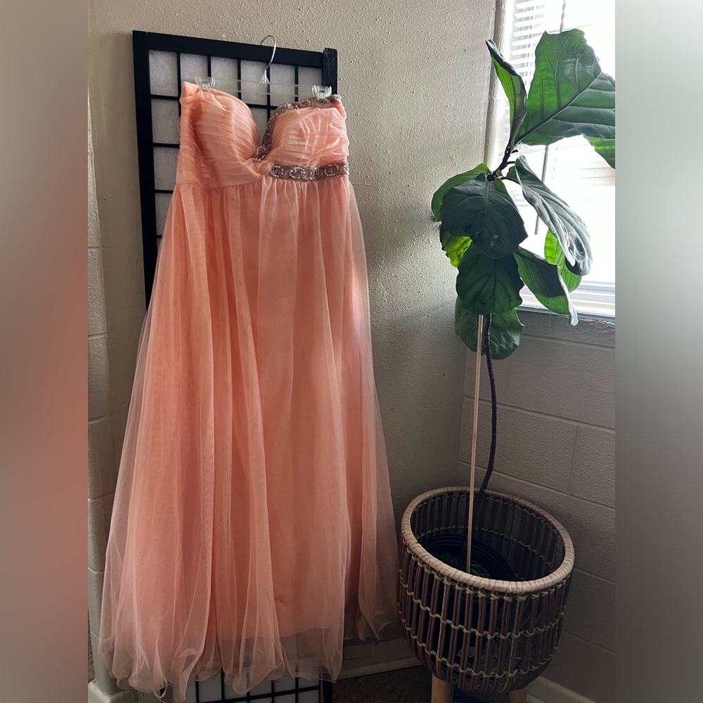 Formal peach dress